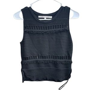 RACHEL RACHEL ROY Cropped Black Tank Top Size Small